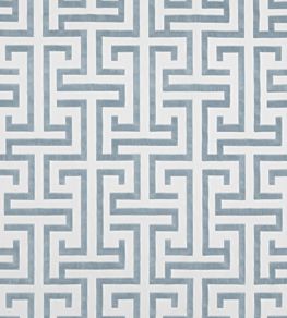 Ming Trail Fabric by Thibaut Light Blue