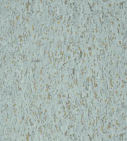 Montado Cork Wallpaper by Thibaut Aqua / Metallic Gold
