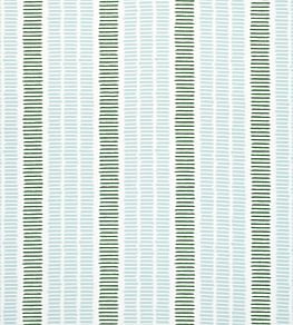 Topsail Stripe Fabric by Thibaut Seafoam and Kelly Green