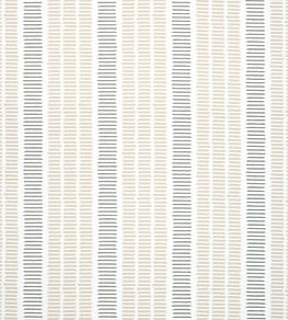 Topsail Stripe Fabric by Thibaut Flax and Nickel