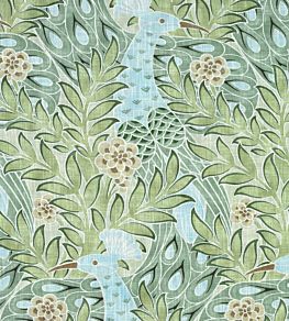 Desmond Fabric by Thibaut Aqua and Green