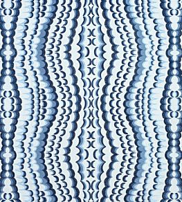 Ebru Embroidery Fabric by Thibaut Blue
