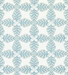 Starleaf Fabric by Thibaut Aqua