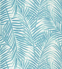 West Palm Wallpaper by Thibaut Turquoise