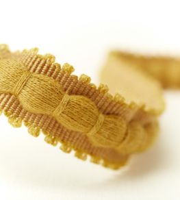 Thornborough Bobble Braid Trimming by Sanderson Mustard