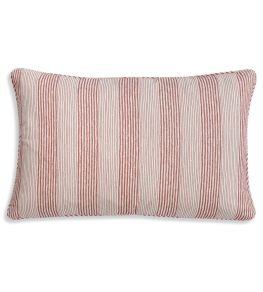 Ticking Cushion by Fermoie Red