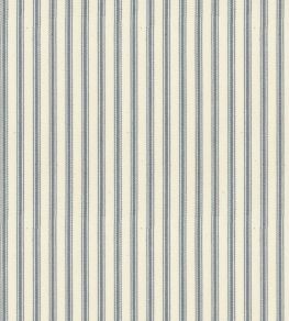 Ticking Stripe 1 Fabric by Ian Mankin Silver