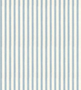 Ticking Stripe 1 Fabric by Ian Mankin Sky