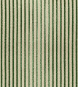 Ticking Stripe 1 Rustic Fabric by Ian Mankin Spruce