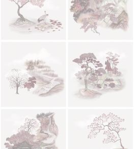 Tile Toile Wallpaper by Cole & Son Pink