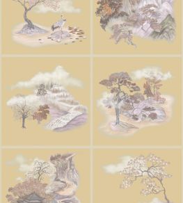 Tile Toile Metallic Wallpaper by Cole & Son Gilded Autumnal