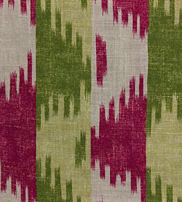 Oxus Fabric by Titley and Marr Chartreuse & Rose