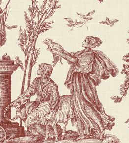 Toile Baptiste Wallpaper by Lewis & Wood Rhone