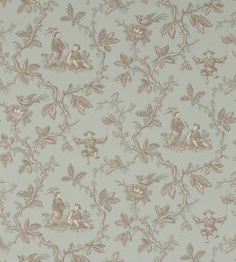 Toile Chinoise Wallpaper by Colefax and Fowler Old Blue