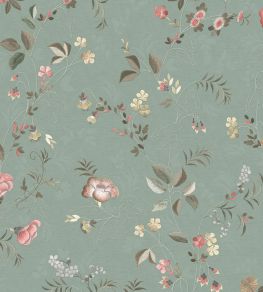 Tokyo Blossem Wallpaper by Eijffinger Jade Green