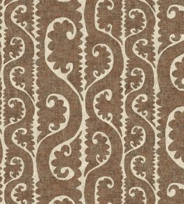 Totem Fabric by Lewis & Wood Walnut