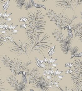 Toucan Toile Wallpaper by Ohpopsi Linen