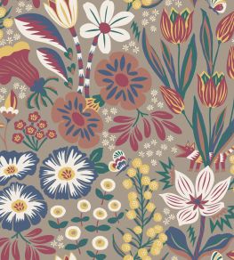 Tradgarden Wallpaper by Borastapeter Red