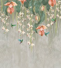 Trailing Orchid Wallpaper by Osborne & Little Metallic Silver