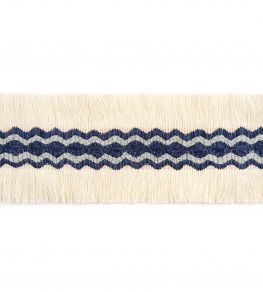 Trapeze Border Trimming by Christopher Farr Cloth Dark Indigo