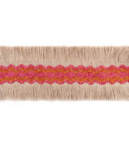 Trapeze Border Trimming by Christopher Farr Cloth Hot Pink