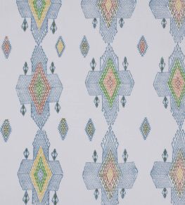 Travelling Light Fabric by Christopher Farr Cloth Teal