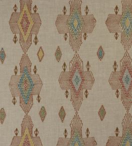 Travelling Light Fabric by Christopher Farr Cloth Terracotta