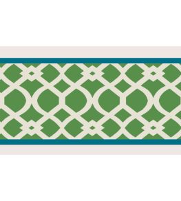 Trellis Border 8cm Wallpaper by Parker & Jules Emerald