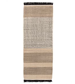 Tres Stripes Runner Rug by Nanimarquina Black