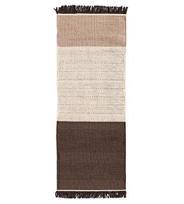 Tres Stripes Runner Rug by Nanimarquina Chocolate
