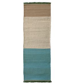 Tres Stripes Runner Rug by Nanimarquina Green