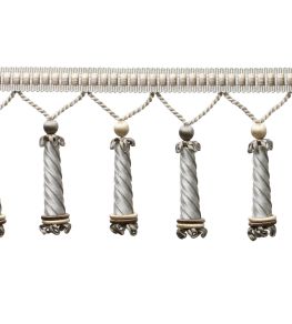 Trianon Carved Beaded Fringe Trimming by Samuel & Sons Sterling