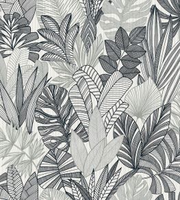 Tropicana Leaves Wallpaper by Today Interiors Slate