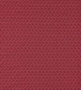 Tudor Damask Fabric by Zoffany Crimson