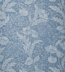 Tudor Poppy Wallpaper by Liberty Lapis