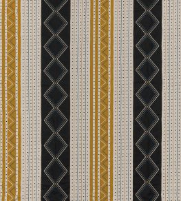 Turkana Fabric by Osborne & Little Charcoal/Gold