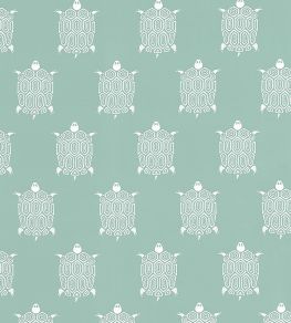 Turtle Bay Fabric by Thibaut Jade