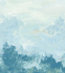 Twilight Mural Mural by Thibaut Blue