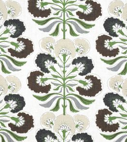 Tybee Tree Fabric by Thibaut Black and Green