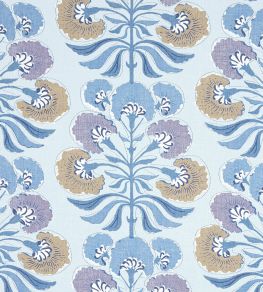 Tybee Tree Fabric by Thibaut Lavender and Blue