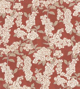 Ume Wallpaper by Casadeco Rouge Carmin