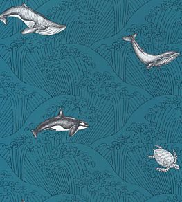 Under The Sea Wallpaper by Caselio Bleu Mer