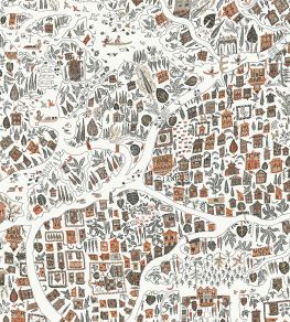 Utopia Fabric by Lewis & Wood Satsuma Soot