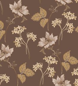 Valborg Wallpaper by Borastapeter Brown