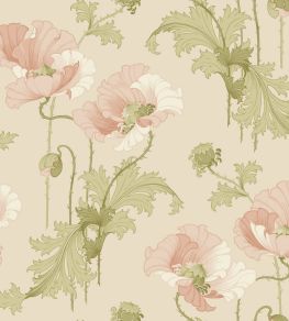 Vallmo Wallpaper by Borastapeter Pink