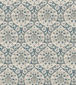 V&A Bursa Fabric by Arley House Indigo