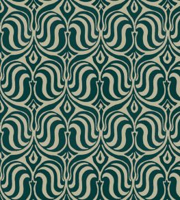 V&A Mortons Marble Fabric by Arley House Charcoal