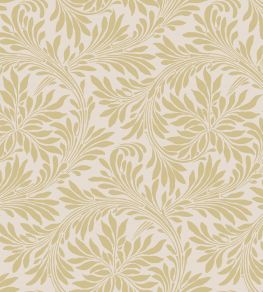 V&A Rolling Leaves Fabric by Arley House Gold