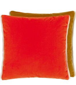 Varese Cushion 43 x 43cm by Designers Guild Zinnia & Ochre