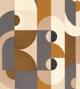 Vassily Wallpaper by Casamance Ardoise/Ambre